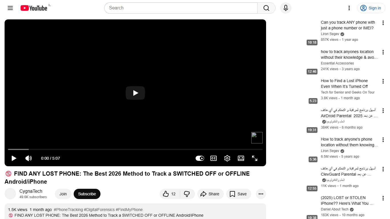 📵 FIND ANY LOST PHONE: The Best 2026 Method to Track a SWITCHED OFF or OFFLINE Android/iPhone - YouTube